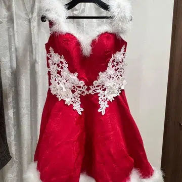 Sugar 산타 드레스 오프숄더