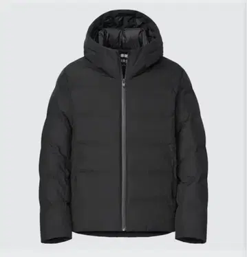 유니클로 심리스 다운 자켓 블랙