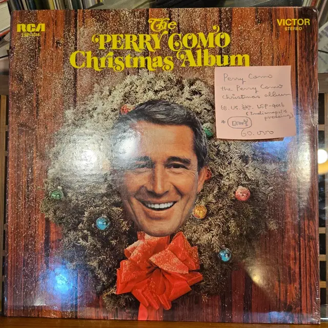 Perry Como.christmas album.68.US.초반.미개봉L