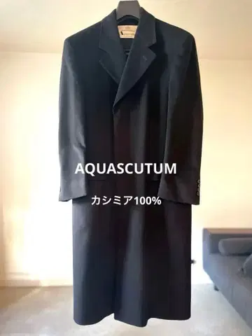 [ 새상품급 ] 아쿠아 스큐텀 캐시미어 100% 코트 블랙 관혼상제에도