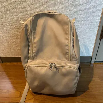워크맨 백팩 베이지 더블 지퍼
