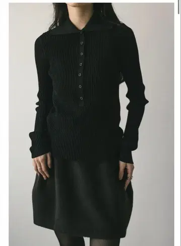 디자인 컬러 니트 폴로