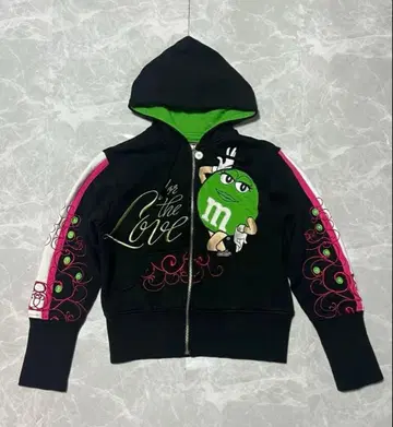 레어 m&m's JH DESIGN 후드티 XL 자수 풀 집업 y2k
