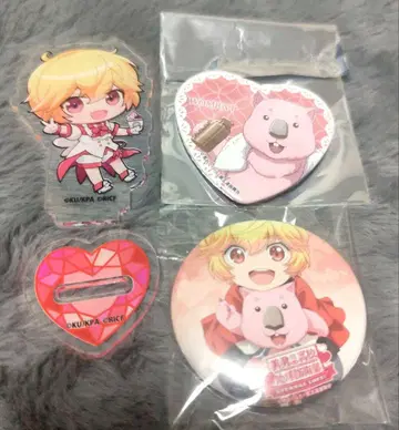 미남 고등학교 지구 방위부 하코네 유키 웜뱃 콜라보 아크릴 스탠드 캔뱃지