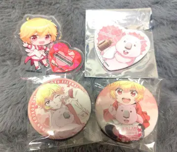 미남 고등학교 지구 방위부 하코네 유키 웜뱃 콜라보 아크릴 스탠드 캔뱃지