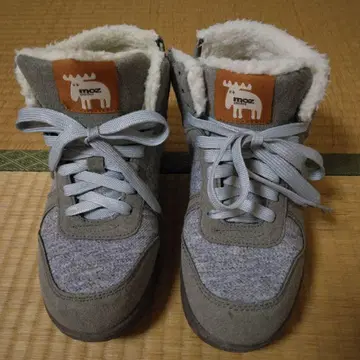 moz 퍼 포함 하이컷 부츠 28.5cm 그레이 발수 가공