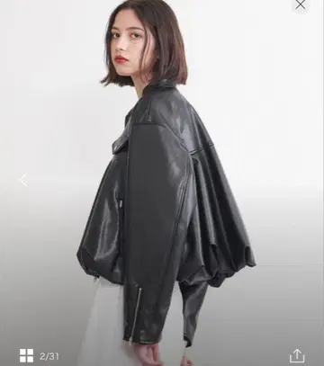 이우엔 마토프 인조 가죽 블루종 애로우즈 AEWEN MATOPH