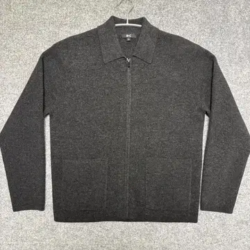 S 다크 그레이 / 유니클로 C 니트 풀 지퍼 자켓