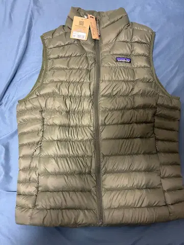 Patagonia 다운 스웨터 베스트 M 그린