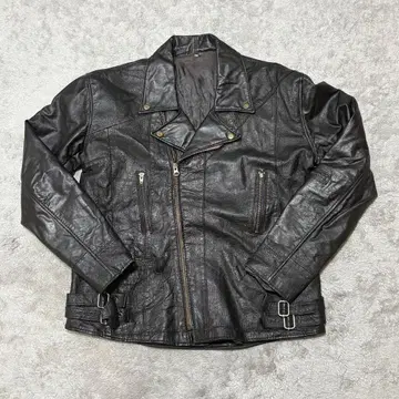 Leather Double Riders Jacket Black BZ72