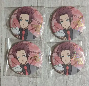 [블루 록 전시회] 에고 전시회 이토시 사에 홀로그램 금박 캔뱃지 4점