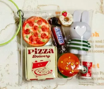 가챠 파우치 미피 피자 햄버거 도넛 스니커즈