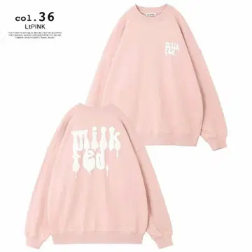 MILKFED. 밀크페도 드립 로고 빅 실루엣 트레이닝복