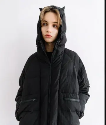 [ 발수 ] 고양이 귀 다운 자켓 [ WCJ-JF-070BK ]