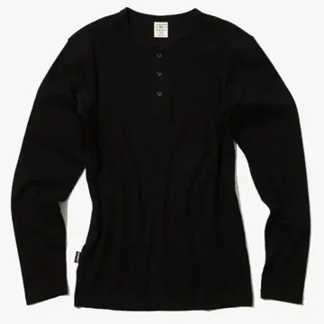 [ S ] AVIREX 립 데일리 긴팔 헨리넥 T셔츠 블랙