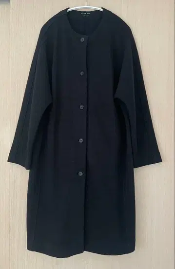 evameva 프레스 울 노카라 코트