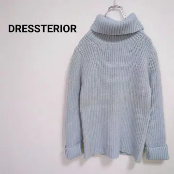 드레 스테리아 니트 스웨터 터틀넥 울 캐시미어 일본제