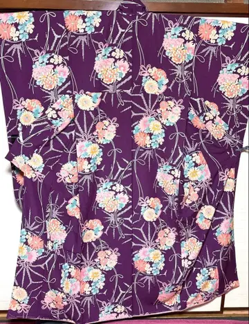 적자색 화륜 후리소데 기장 164