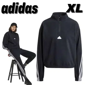 adidas 지퍼탑 JNV01 플리스 Black XL 자켓
