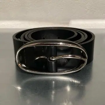 [ zzegna ] made in italy 가죽 벨트 블랙