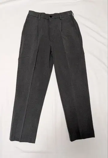 유니클로 턱 와이드 팬츠 그레이 S 미사용 새상품