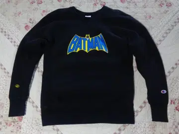 L/BEAMS 빔즈 x 챔피온/콜라보/배트맨/맨투맨/블랙