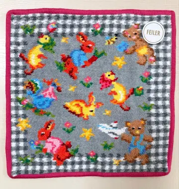 FEILER JAL 기내 판매 테디 메이트 손수건