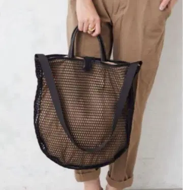 인기 완판템! 이아파피요네 메쉬 숄더 토트백 블랙 숄더백