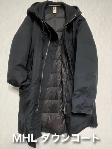 MHL 블랙 다운 코트 사이즈 L~XL