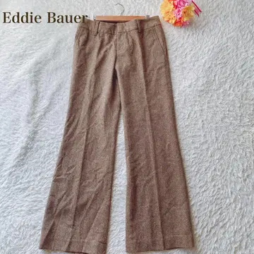 에디바우어 [ 4 ] 브라운 플레어 팬츠 캐주얼 스트레이트