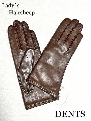 새상품 6.5 여성용 DENTS 라이닝 Hairsheep 가죽 장갑