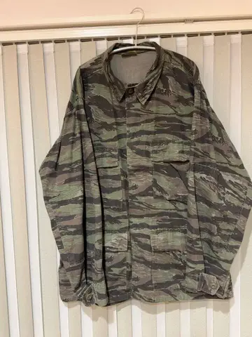 아틀란코사제 컴뱃 코트 긴팔 셔츠 4 포켓 M~L 80년대