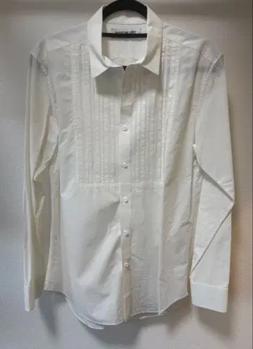 RUDE GALLERY 화이트 긴팔 플리츠 셔츠 치바 켈트 블랑키