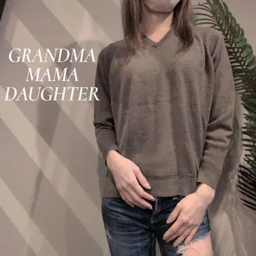 GRANDMA MAMA DAUGHTER V넥 래글런 울 니트 사이즈 1