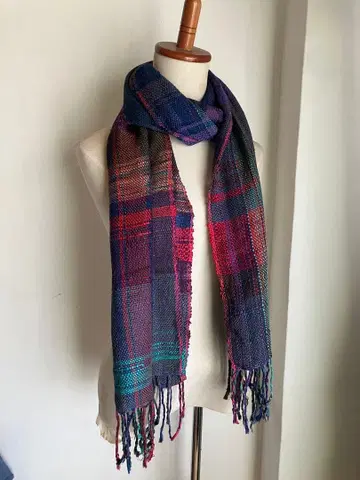 컬러풀 체크 머플러