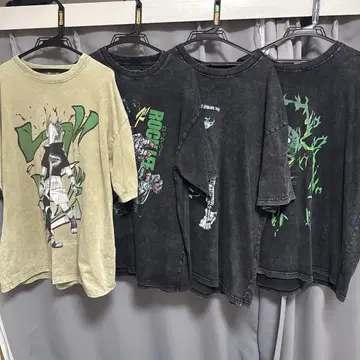 NARUTO 락 리 셔츠 4장 세트