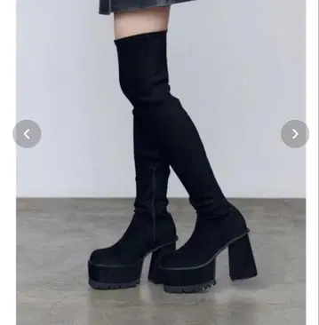 EMODA 스퀘어 핏 롱 부츠 S