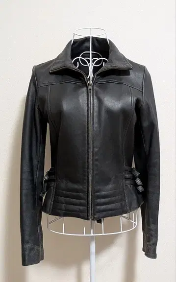 이토킨 가죽 자켓 라무 가죽 블랙 M 사이즈 스타일리시