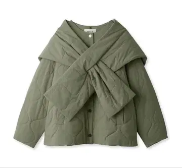 [ FRAY I.D ] 2WAY 스톨 포함 퀼팅 자켓 다운 코트