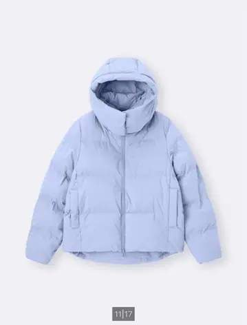 GU 웜 패디드 블루종 M 사이즈 블루 다운