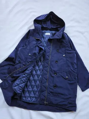 플라스테 라이너 포함 밀리터리 코트 모즈 코트