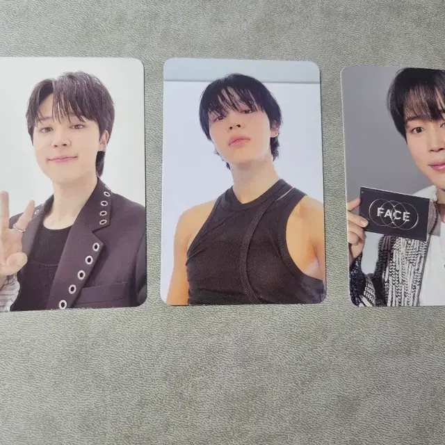 3장 일괄 bts 방탄 지민 페이스 럭드 엠투유