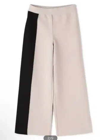 ADORE 바이컬러 라인 니트 팬츠 38