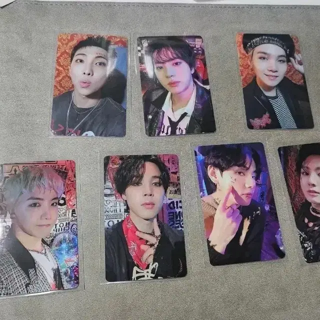 7장 일괄 bts 방탄 2022 시그 포토카드 세트