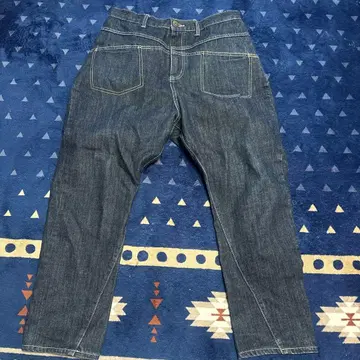 남성용 사루엘 데님 팬츠