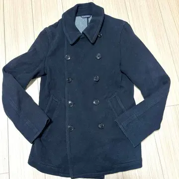 울 혼방 다크 그레이 피 코트 M1311번