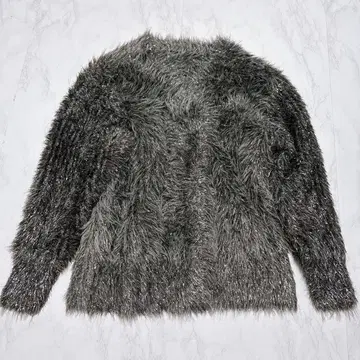 새상품급 yae 2way 글리터 페더 니트 가디건