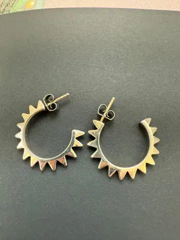 PHILIPPE AUDIBERT 썬 모양 후프 귀걸이