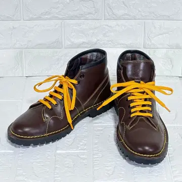 GRAFTERS 6 브라운 천연 가죽 부츠