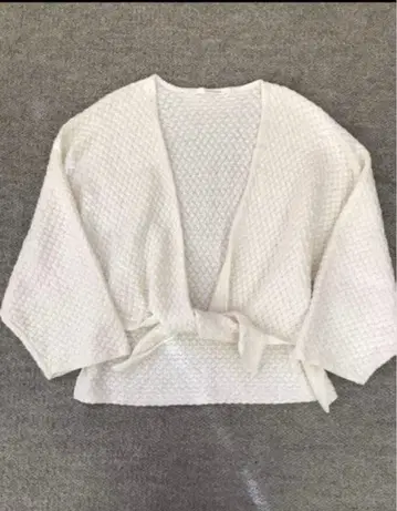 플레인 피플 가디건 화이트